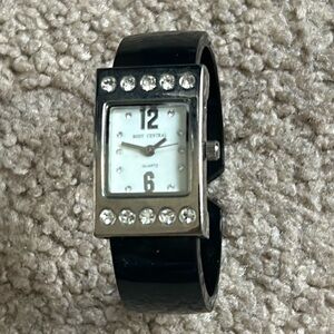 Body Central women’s vintage black/silver limited edition‎ bangle bracelet watch